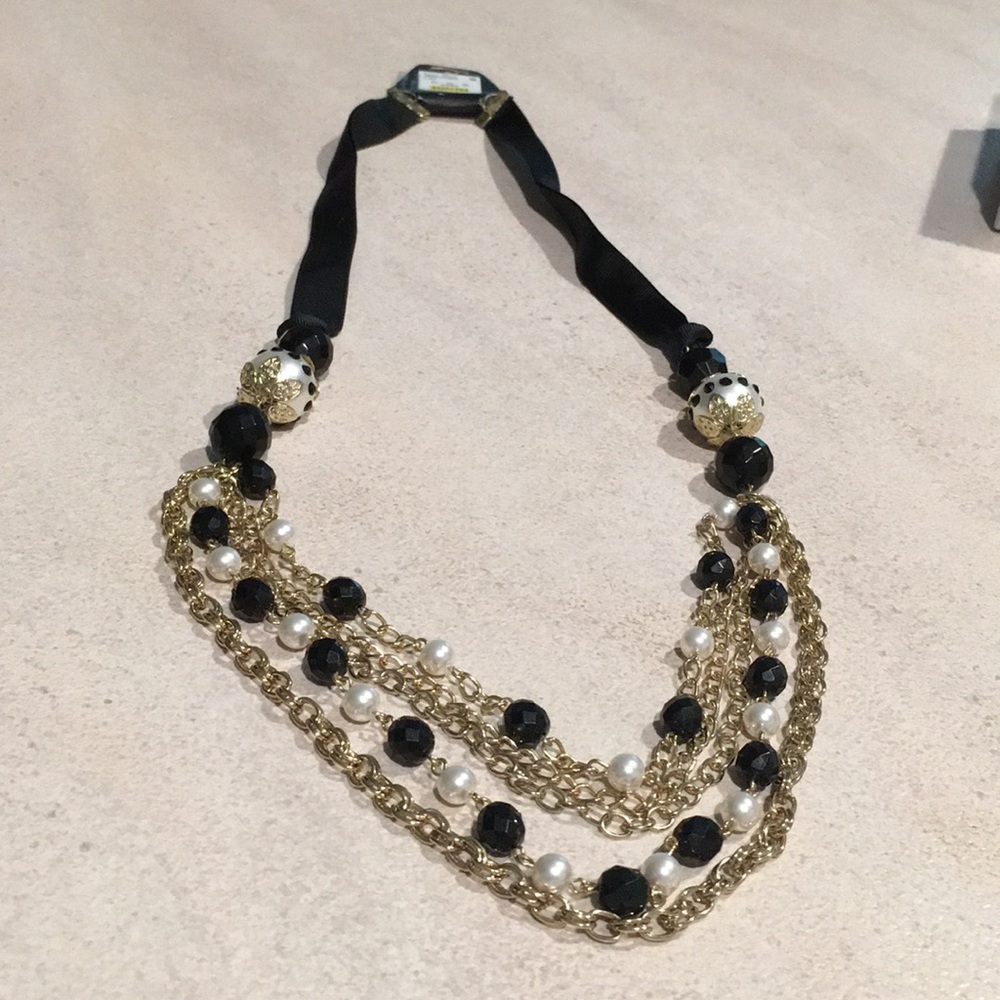 Birch Hill Stein Mart Bold glamorous beaded choker necklace